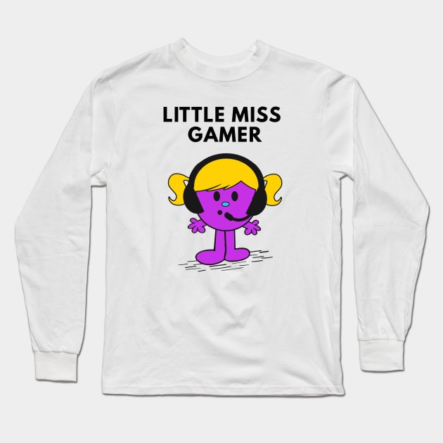 Little Miss Gamer Long Sleeve T-Shirt by PluginTees